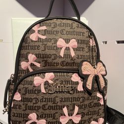Brown Bow Backpack 