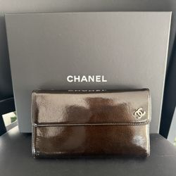 CHANEL Vintage Long Wallet WITH BOX