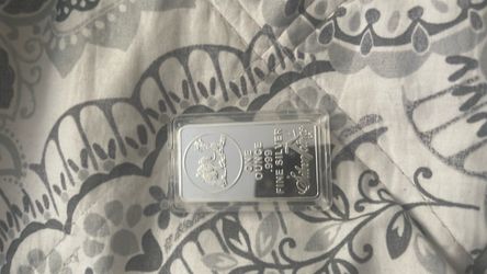 1 troy ounce * .999 fine silver