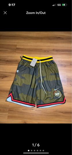 Mens NWT Nike  N7 Dri-FIT DNA Camo Loose Fit Drawstr Athletic Basketball Shorts