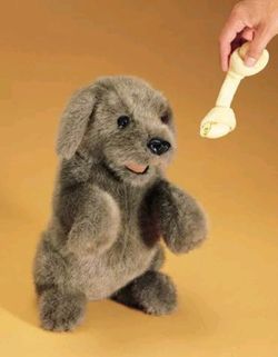 Sitting Dog Folkmanis puppet