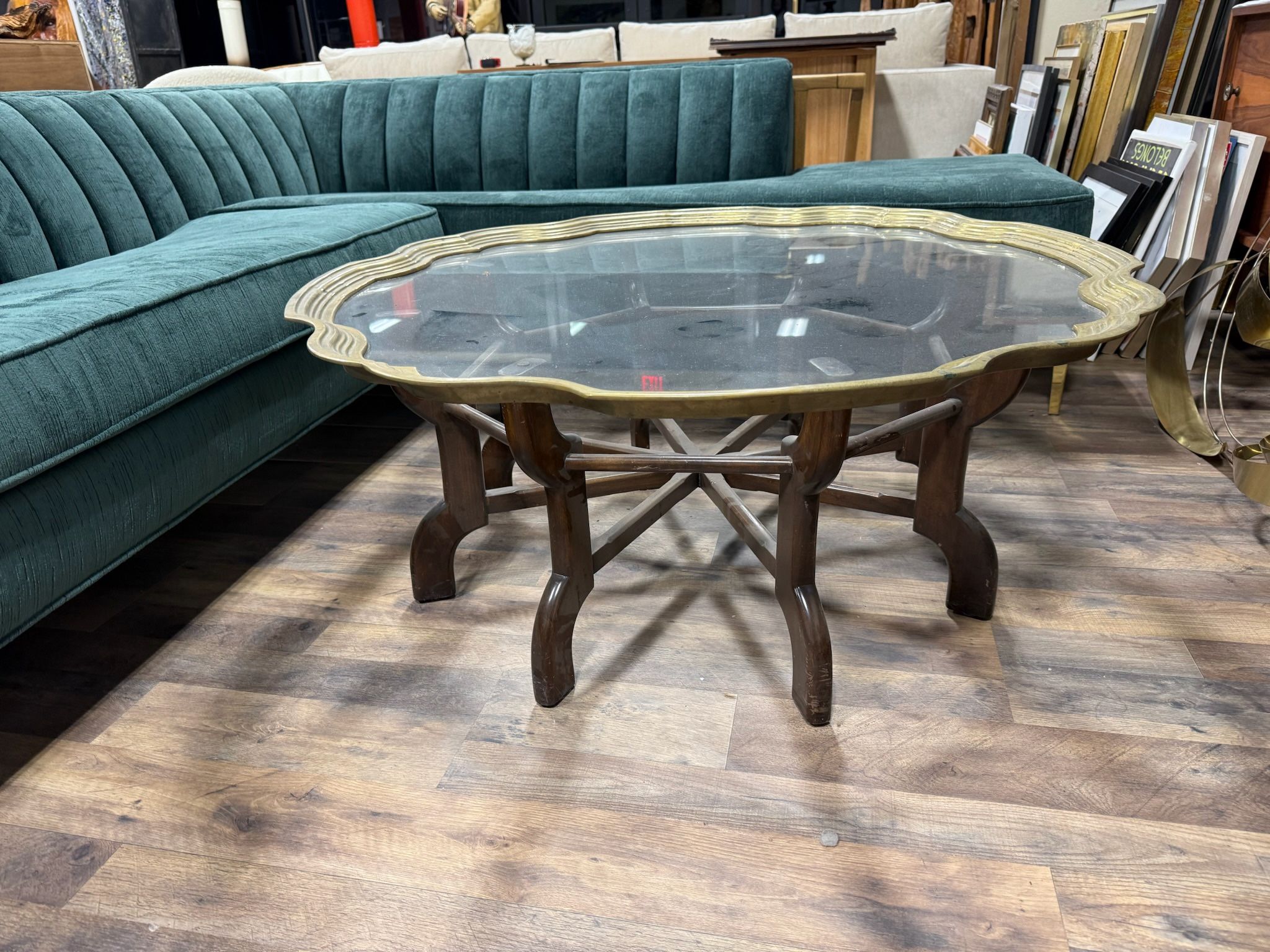Hollywood regency coffee table