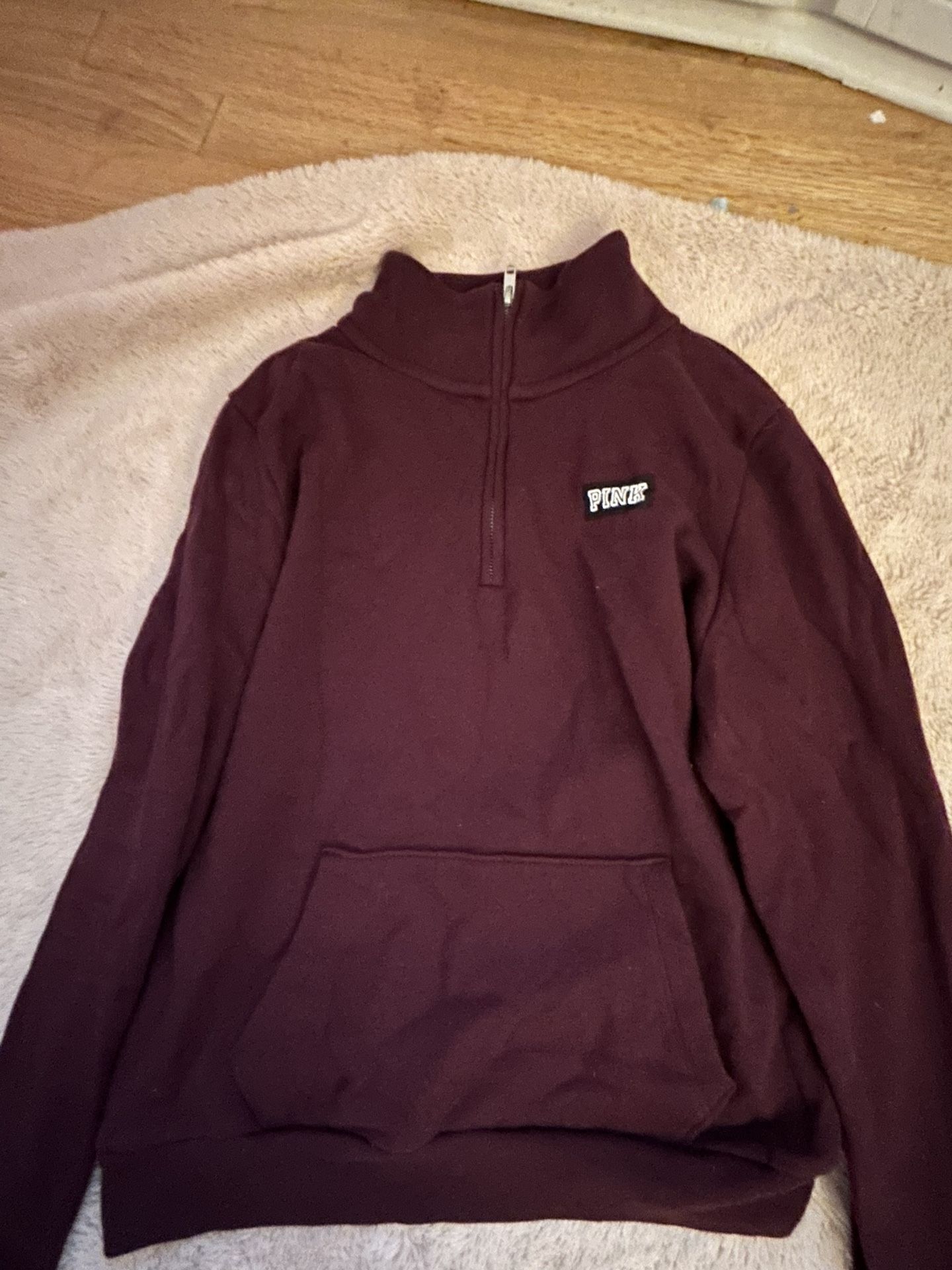 Pink Brand Maroon Sweatshirt  Turtleneck 