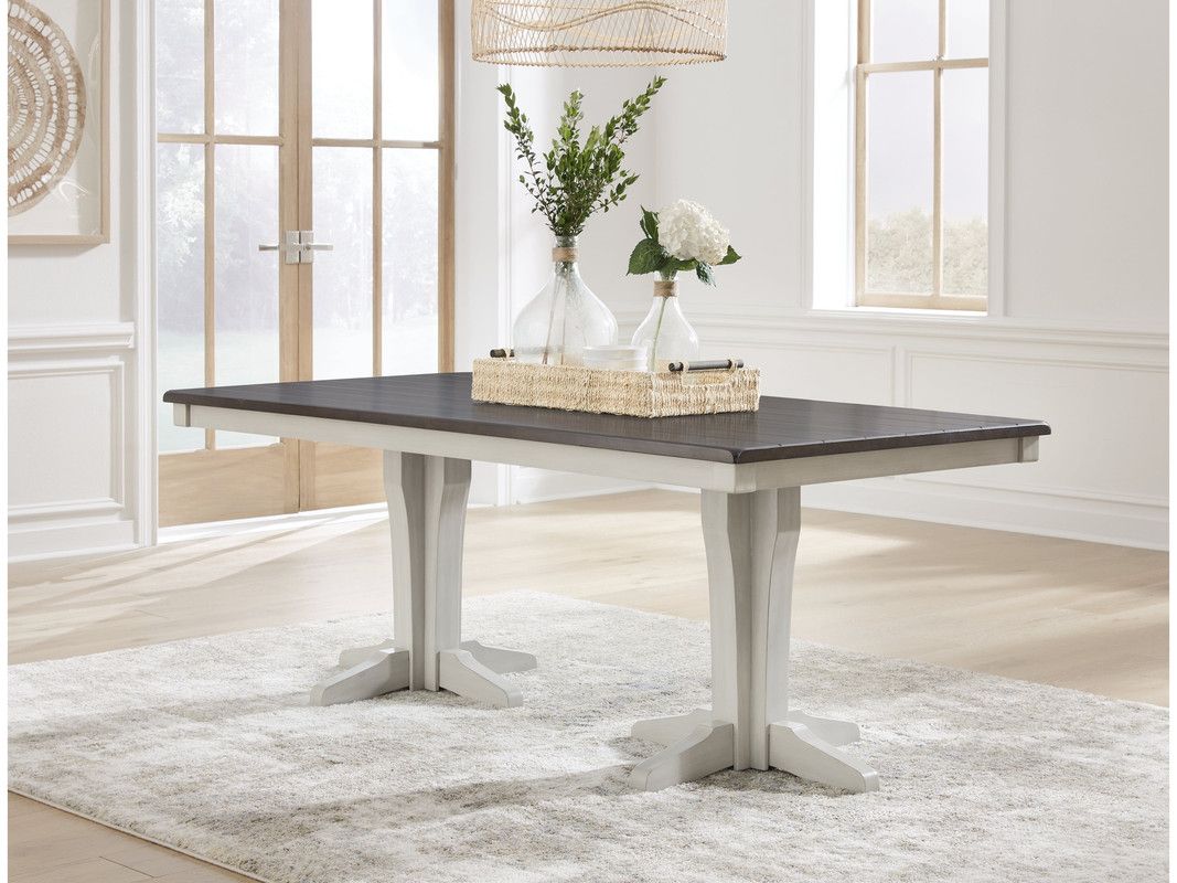 Gray/Brown Dining Table