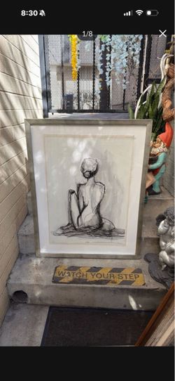 signed and numbered Lady portrait meditation