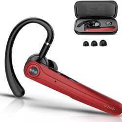 new Bluetooth Headset, Wireless Bluetooth Earpiece with ENC Noise Canceling Mic, 120Hrs Talk Single-Ear Headphones, LED Display, IP7 Waterproof Hand-F