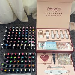 Beetles 100 Colors Gel Nail Kit + Press-On Kit Bundle | Full Set with Tools