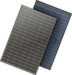 JJN Bifacial 400 Watt Solar Panel, N-Type 16BB 400W Solar Panels, 25% High Efficiency Monocrystalline Solar Module for 12V/24V/48V PV System for Homes