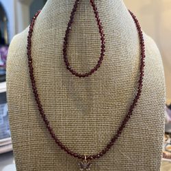 Butterfly Purple Necklace Set