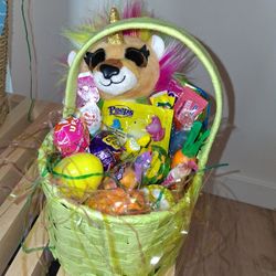 Easter Basket With A Lion That's a Unicorn