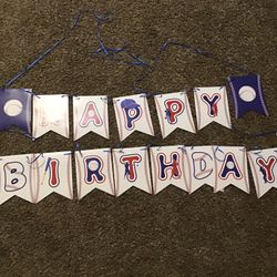 Kids Baseball Birthday Banner