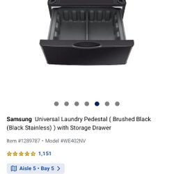 Samsung Laundry Pedestals 