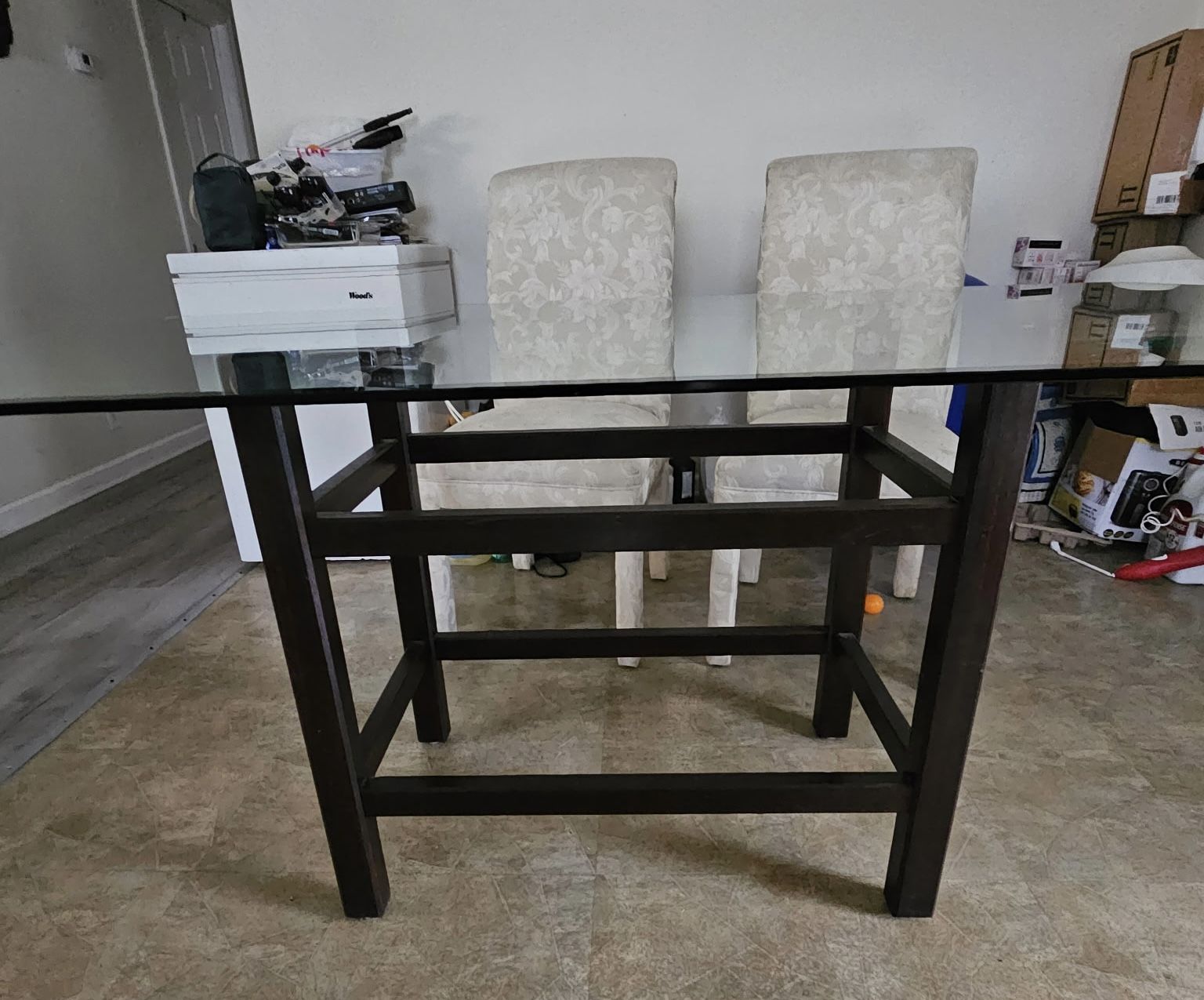 Glass Top Dining Room Table