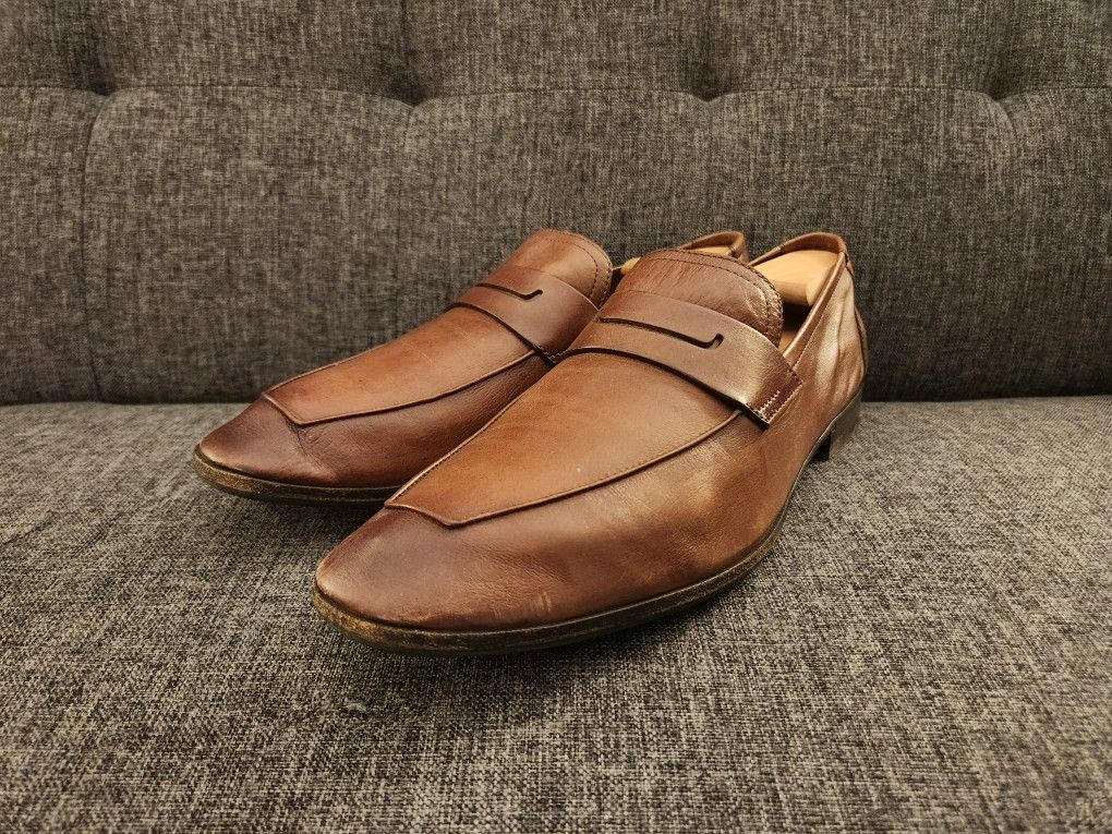 BERLUTI PARIS LORENZO SCRITTO Kangaroo Leather Men's dress Loafers