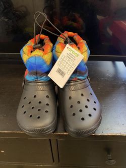 Brand New Kids Classic Lined Spray Dye Neo Puff Boots