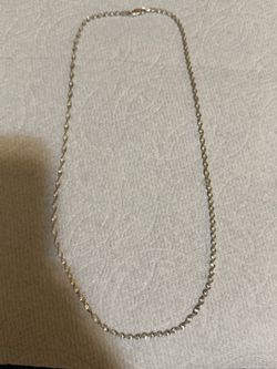 925 Sterling Silver Italy Twisted Spiral Necklace Chain – 20”