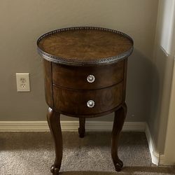 End Table With Two Drawers 
