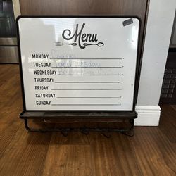 Wall Mounted Menu Board With Rings