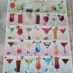 Cocktails 100 Piece Jigsaw Puzzle