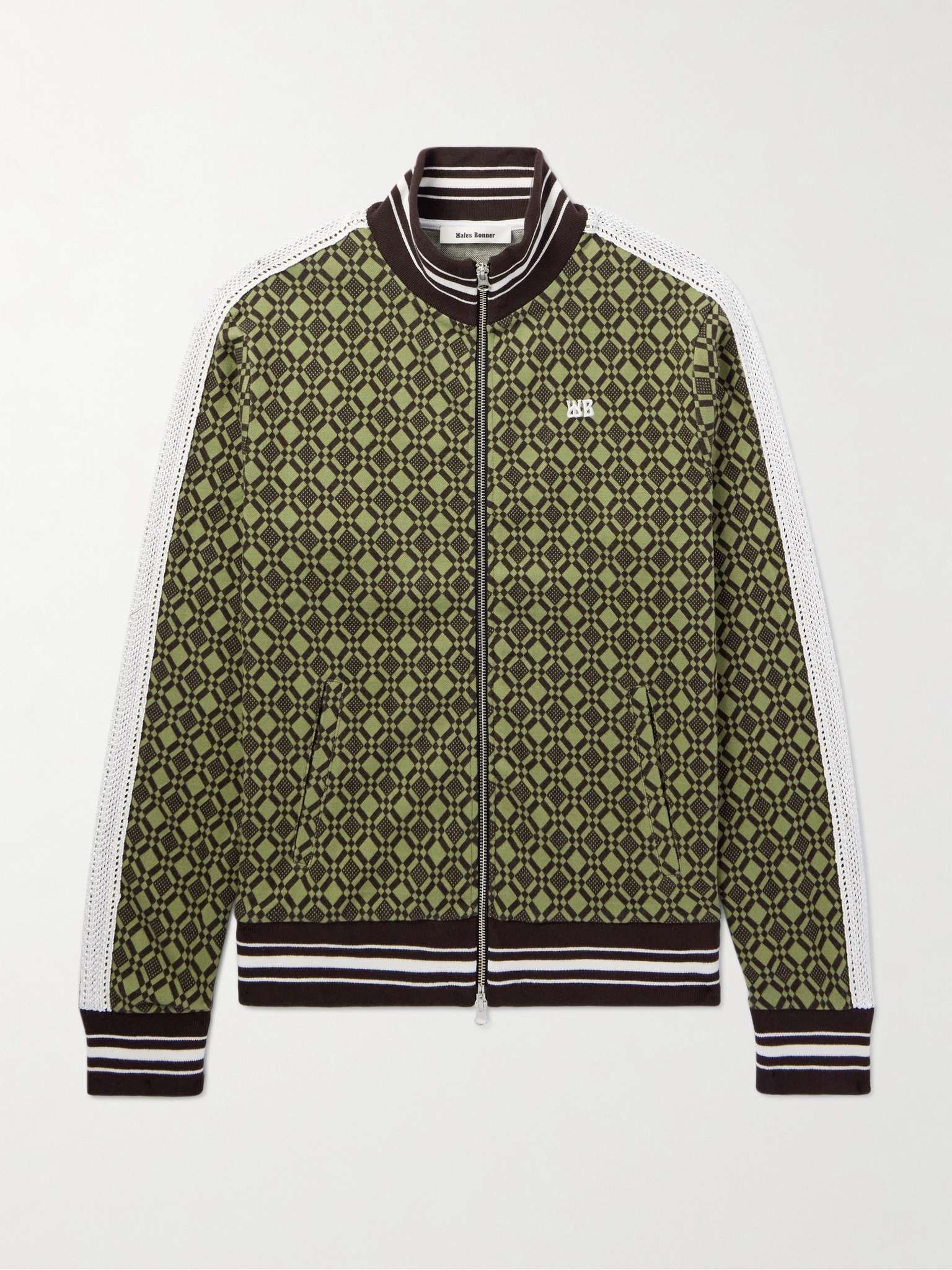 WALES BONNER Power Zip-Up Sweatshirt Size M