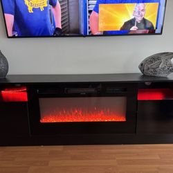 Electric Fireplace / TV Stand - Brand New & Assembled 