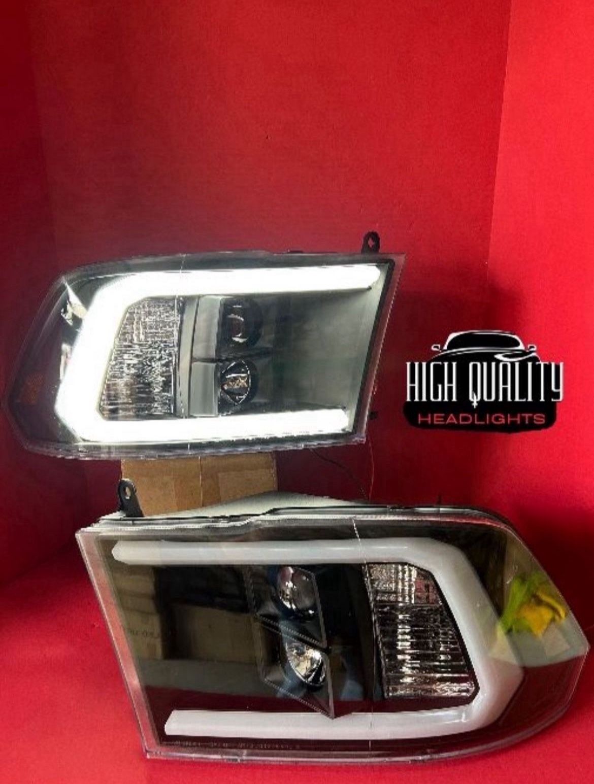 Dodge Ram 2009. 2018 headlights.