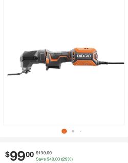 NEW IN BOX! RIDGID 4 Amp Corded Oscillating Multi-Tool