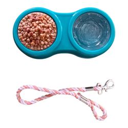 Our Generation Pet Dog Cat Food Water Bowl Toy Green Battat For 18" Dolls