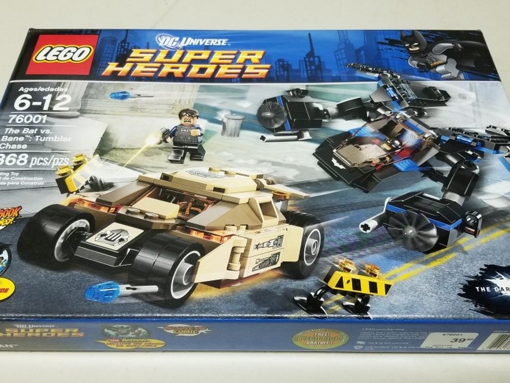 Lego DC Super Heroes 76001 The Bat vs. Bane Tumbler Chase New Factory Sealed Box