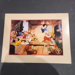 1994 Disney SNOW WHITE LITHOGRAPH 
