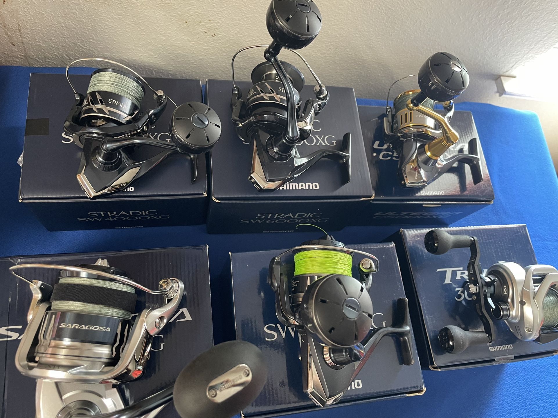 Shimano Stradic, Saragosa, Twinpower Reels