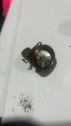 Vintage Pin On Brass Compass Marbles Gladstone Michigan USAVintage