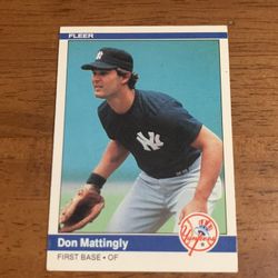 1984 Fleer# 131 Don Mattingly Rookie card