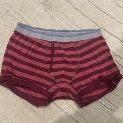 “Mack Weldon” men’s striped trunks size L