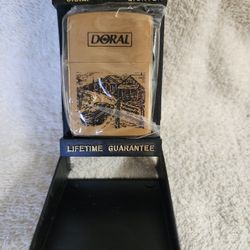 Vintage Collectable Doral Brass Zippo brand new 