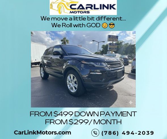 2016 RANGE ROVER EVOQUE FROM $499 DOWN PAYMENT