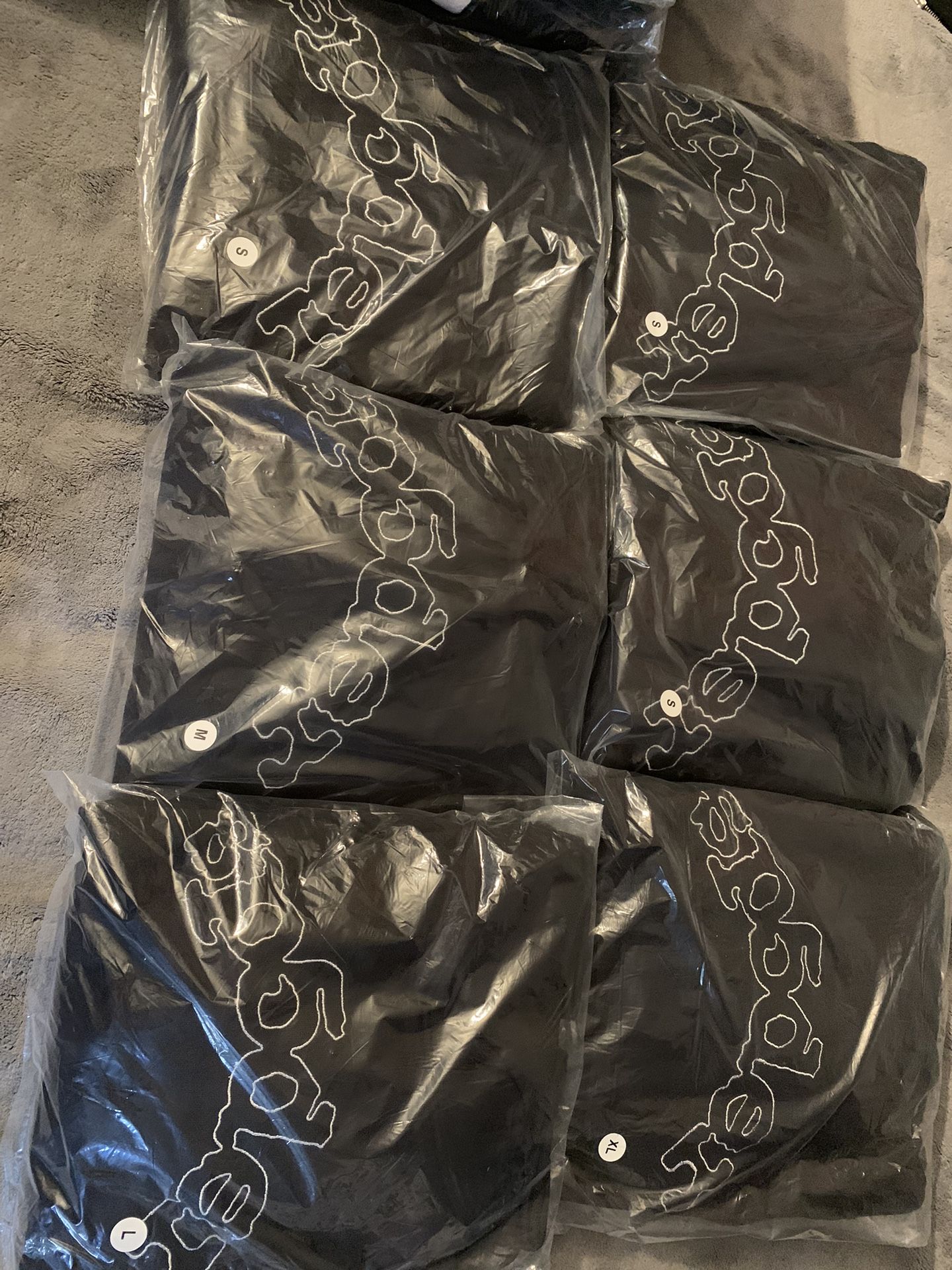 Black Sp5der Hoodies