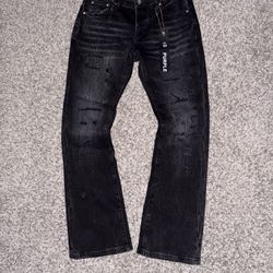 Purple Brand Black Distressed Jeans