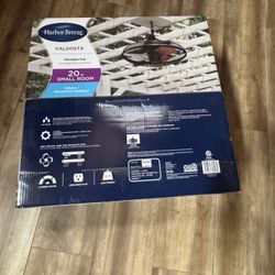 Harbor Breeze Valdosta 20-in Outdoor Oil rubbed bronze with Cinnamon Blades Cage Ceiling Fan Without