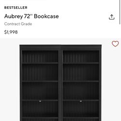 PB Black Bookshelves 