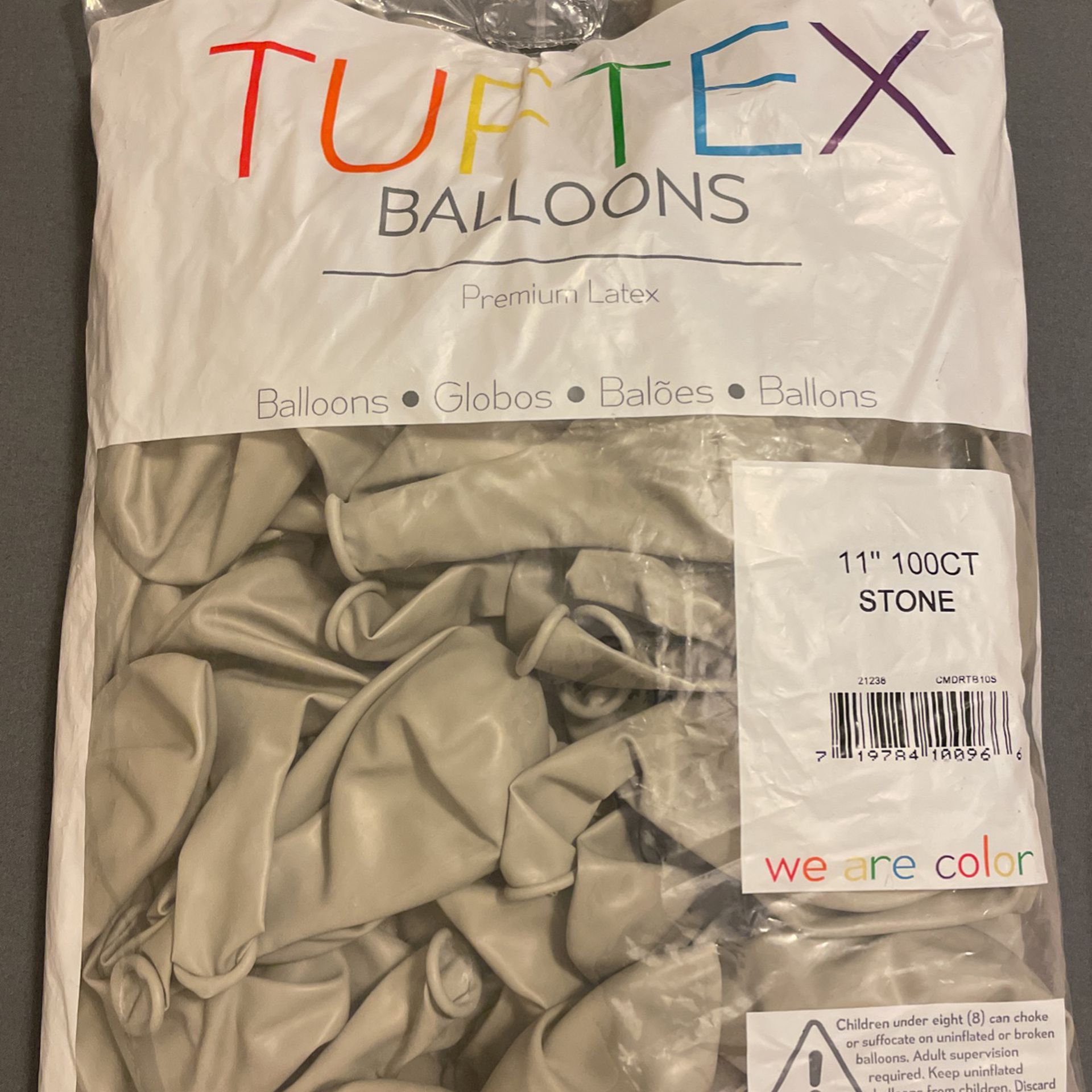 TUFTEX - Balloons, 11” Stone