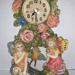 Vintage Fairies Figurine/Clock: nonworking 