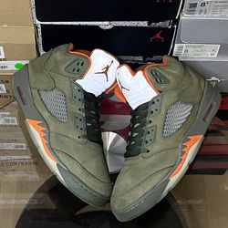 jordan 5 olive