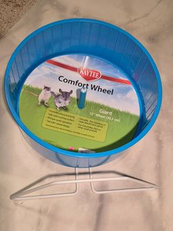 Kaytee Comfort Wheel Giant 12 in Plastic Exercise Wheel Blue for Rat Chinchilla