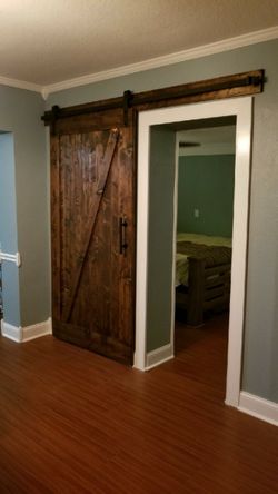 Custom made barn doors