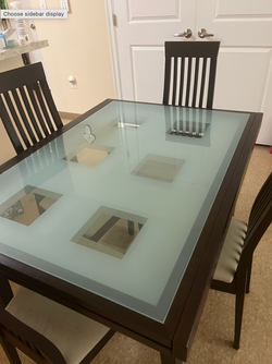 Calligaris Extendable Italian Table with Tempered Glass