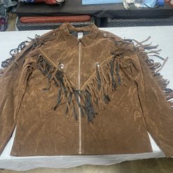 Western Cowboy Motorcycle Aztec Fringe Jacket 