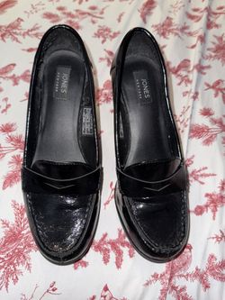 Black Jones New York Loafer Heels