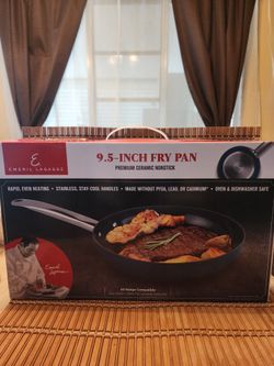 Emeril Lagasse Premium Ceramic Nonstick Coating 9.5'' Fry Pan Skillet, NIB