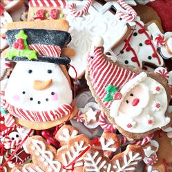 Christmas Tree Ornaments Gingerbread Cookie Faux Christmas Cookie Decor